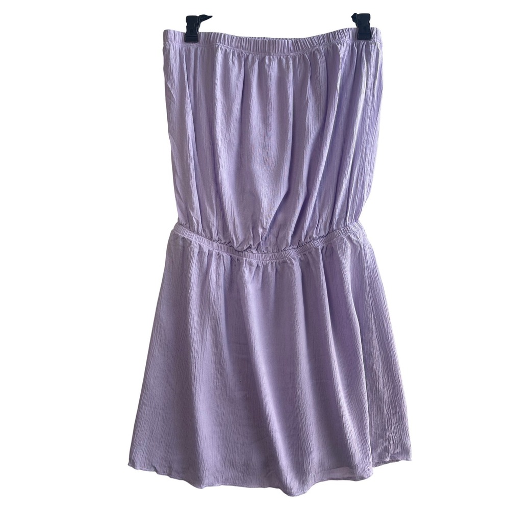 BECCA By Rebecca Virtue lilac Strapless Cover Up Mini Dress Size Medium